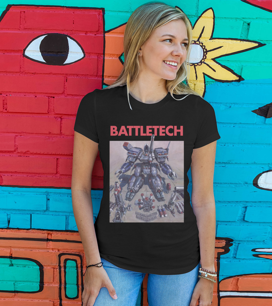 BATTLETECH Mech Assembly Scene T-Shirt