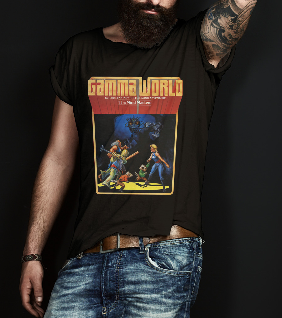 Gamma World Science Fantasy Role-Playing Adventure The Mind Masters T-Shirt