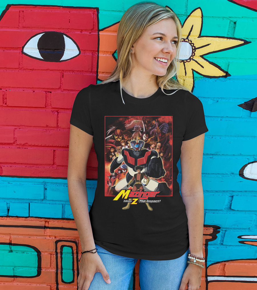 Mazinger Edition Z The Impact Heroic Robot And Characters Collage T-Shirt