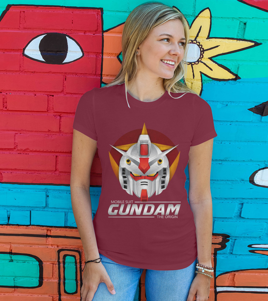 Mobile Suit Gundam The Origin Mecha Head T-Shirt