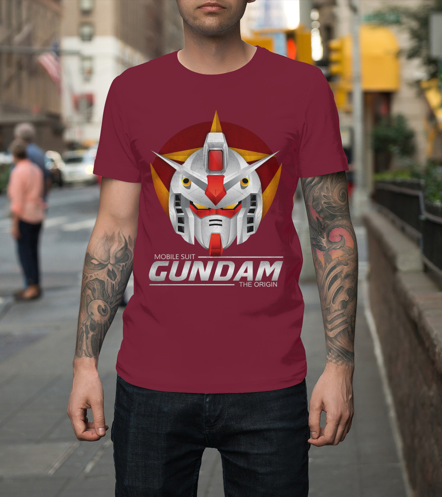 Mobile Suit Gundam The Origin Mecha Head T-Shirt