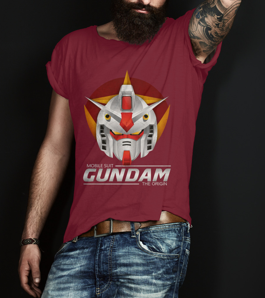 Mobile Suit Gundam The Origin Mecha Head T-Shirt