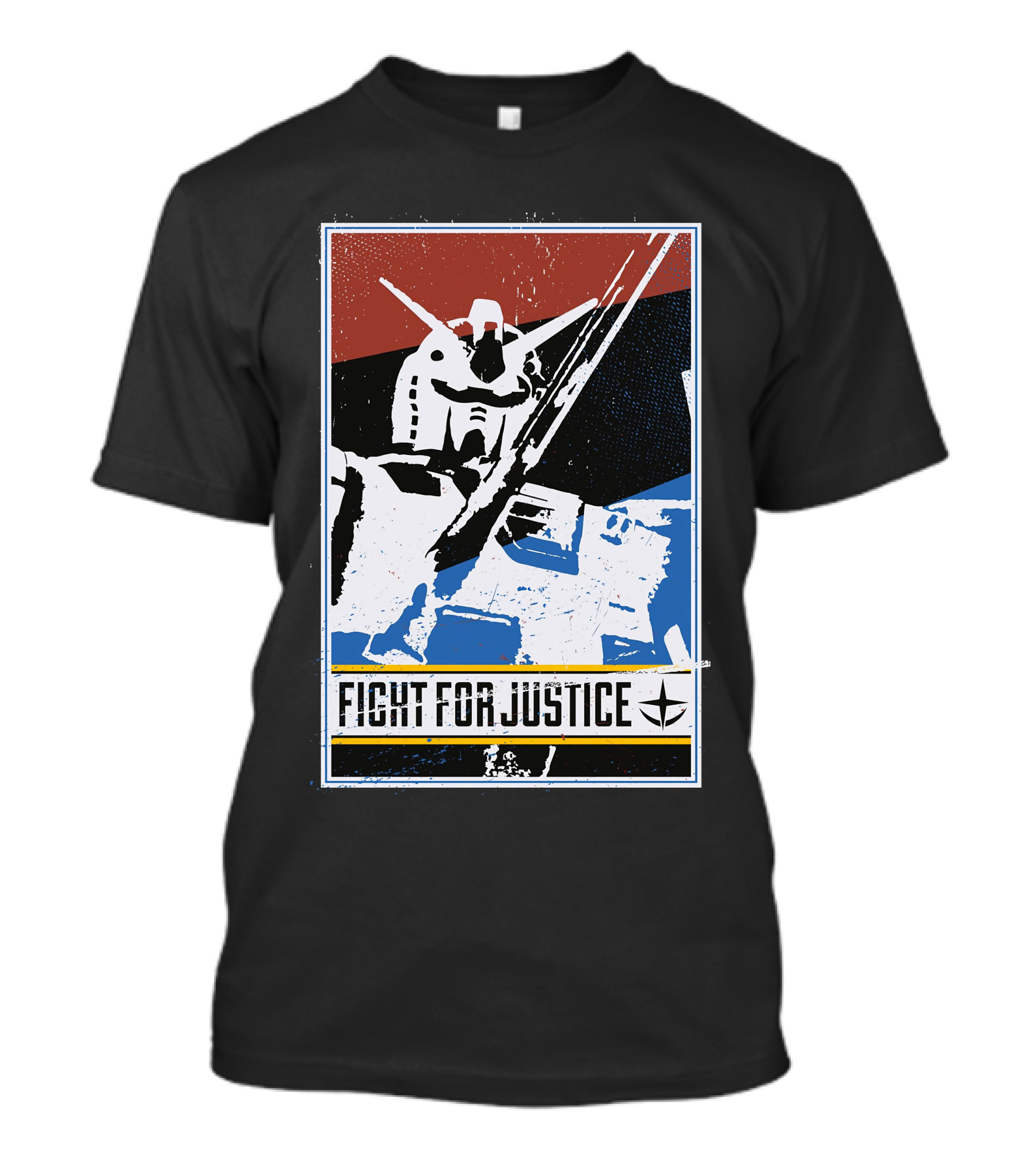Fight For Justice Gundam Retro T-Shirt