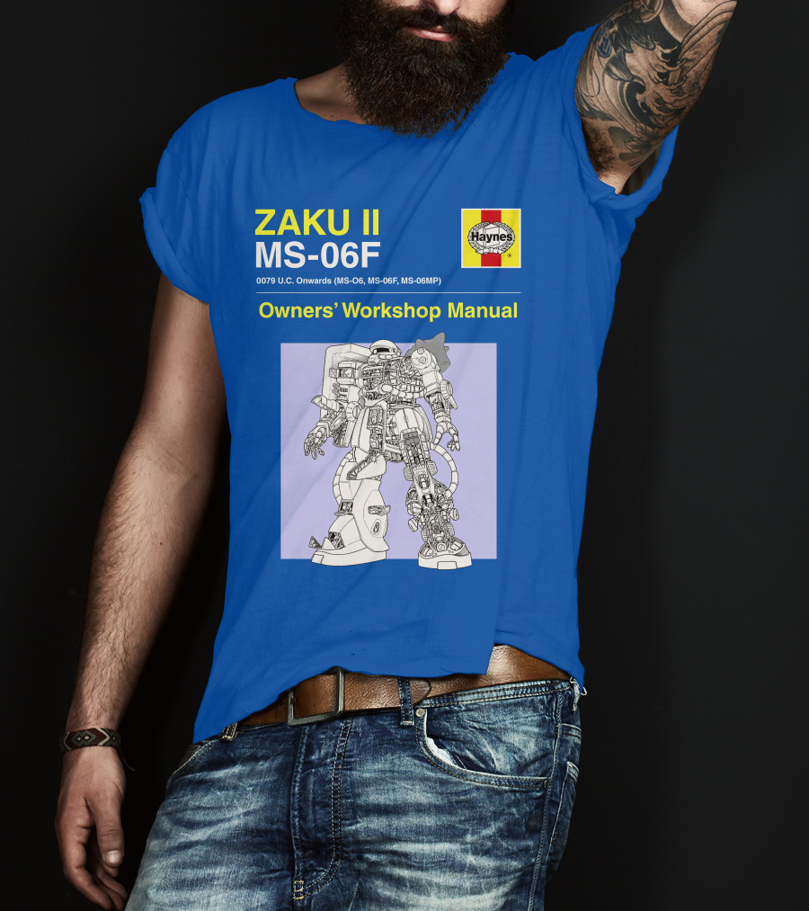 ZAKU II MS-06F 0079 U.C. Onwards Owners' Workshop Manual T-Shirt