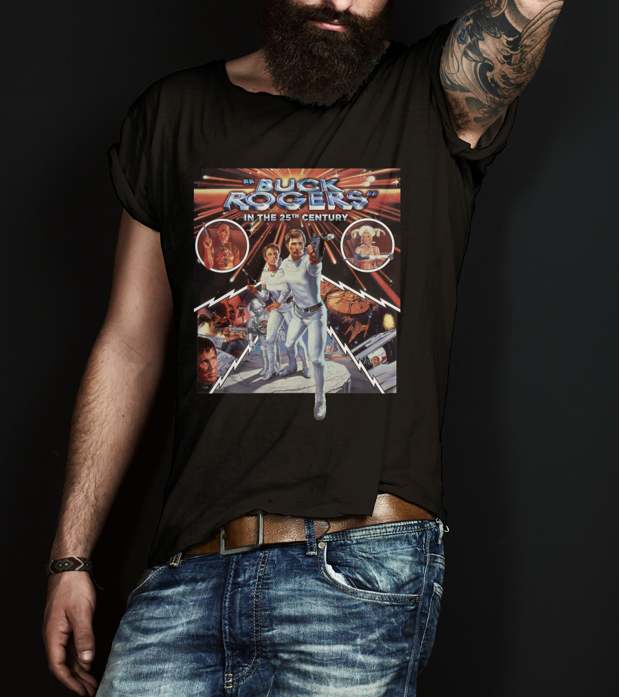 Buck Rogers In The 25th Century Sci-Fi Adventure Space Battle T-Shirt