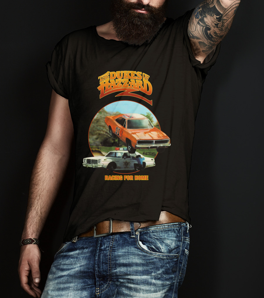 The Dukes Of Hazzard 01 General Lee Raging For Home T-Shirt