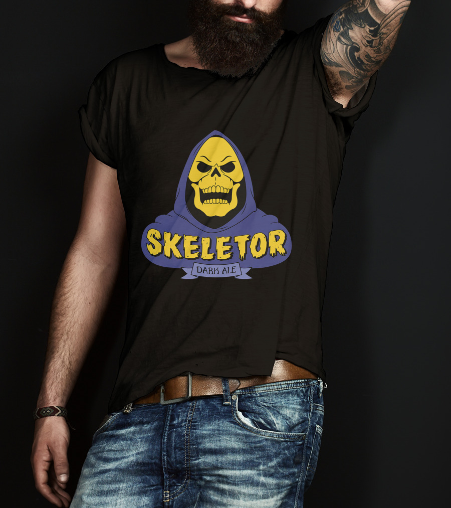 Skeletor Dark Ale Hooded Skull T-Shirt
