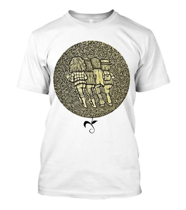 JRT Walking Friends In Floral Circle Vintage T-Shirt