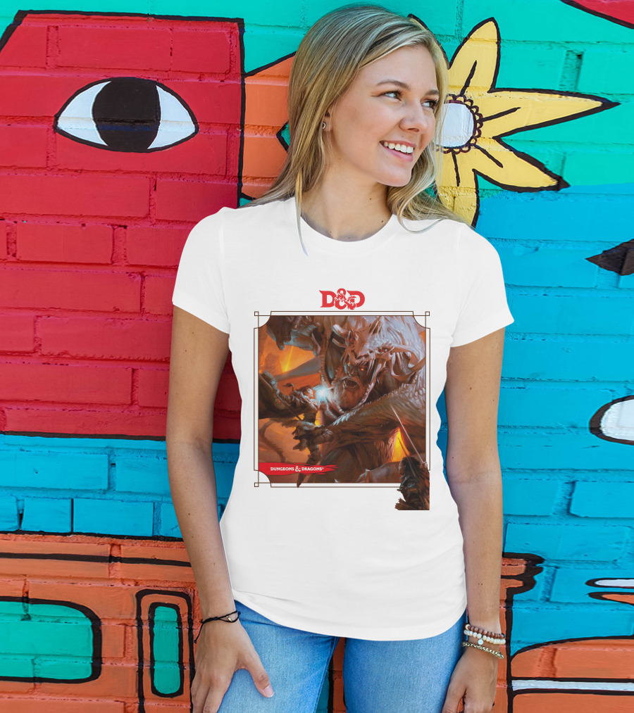 Dungeons And Dragons Epic Battle Scene DnD T-Shirt