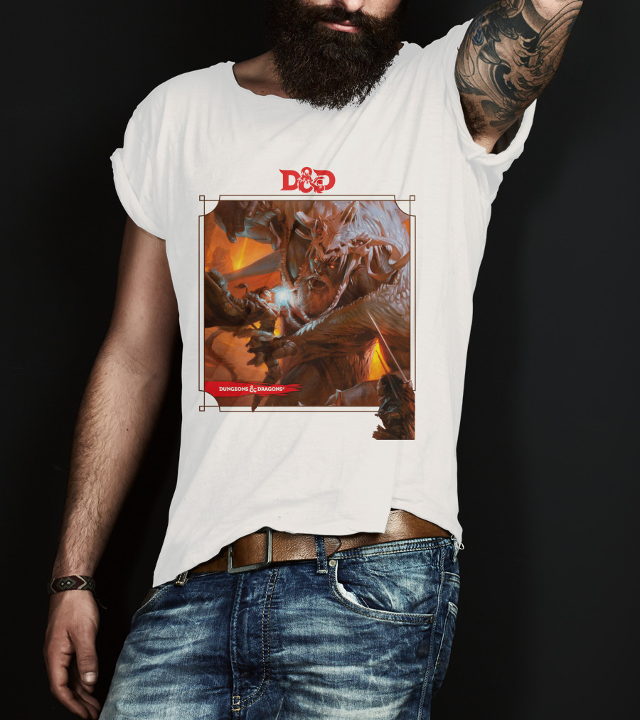 Dungeons And Dragons Epic Battle Scene DnD T-Shirt