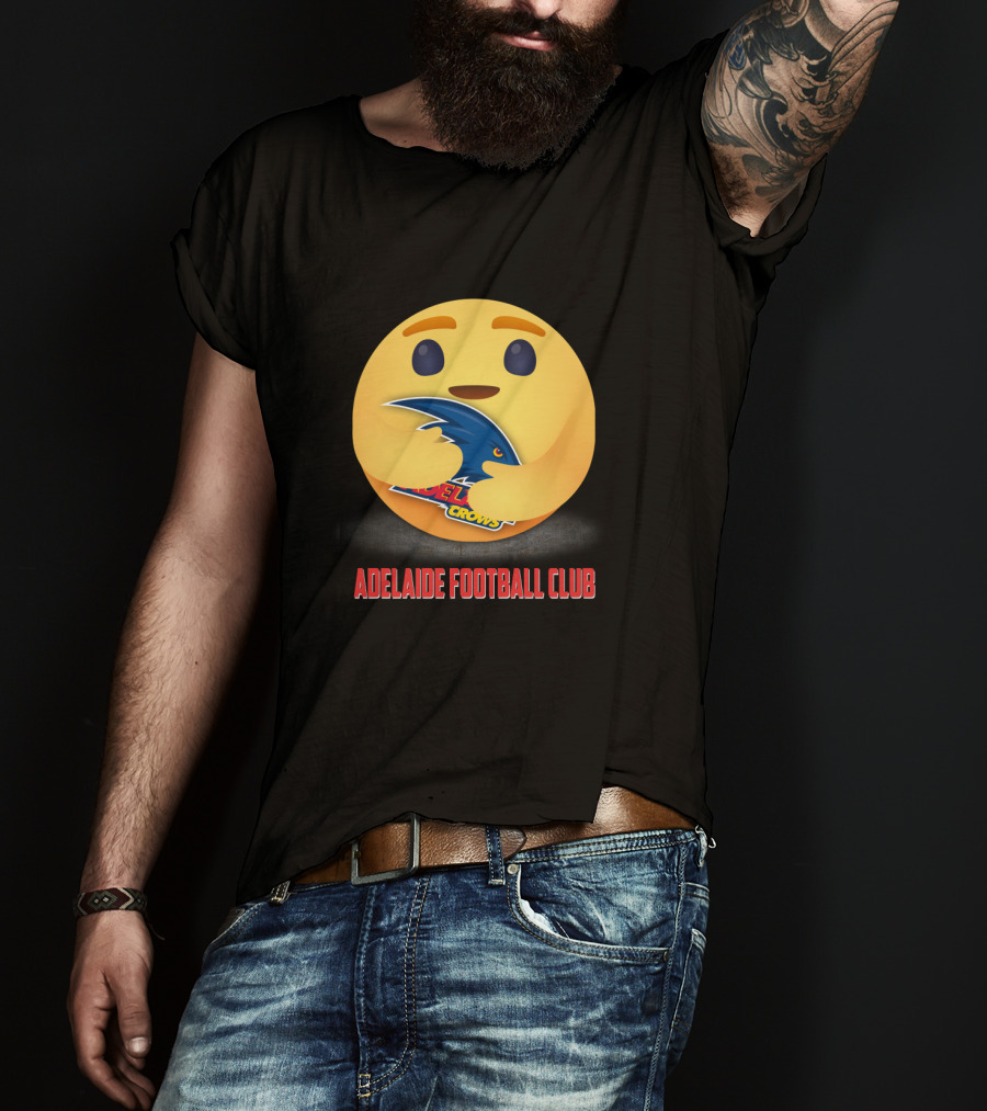 Adelaide Football Club Emoji Crows Hug T-Shirt