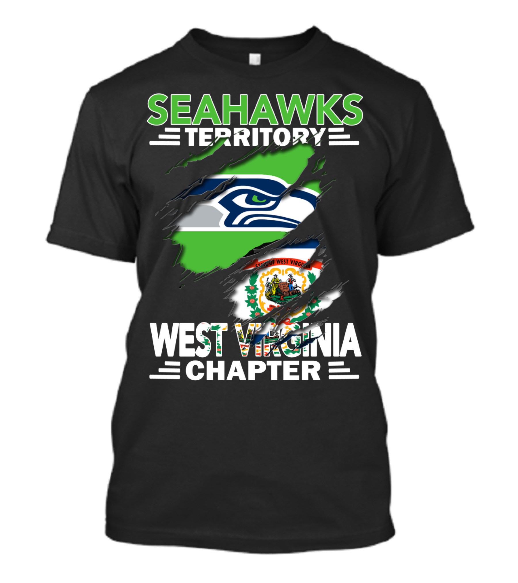 Seahawks Territory West Virginia Chapter Fan Pride T-Shirt