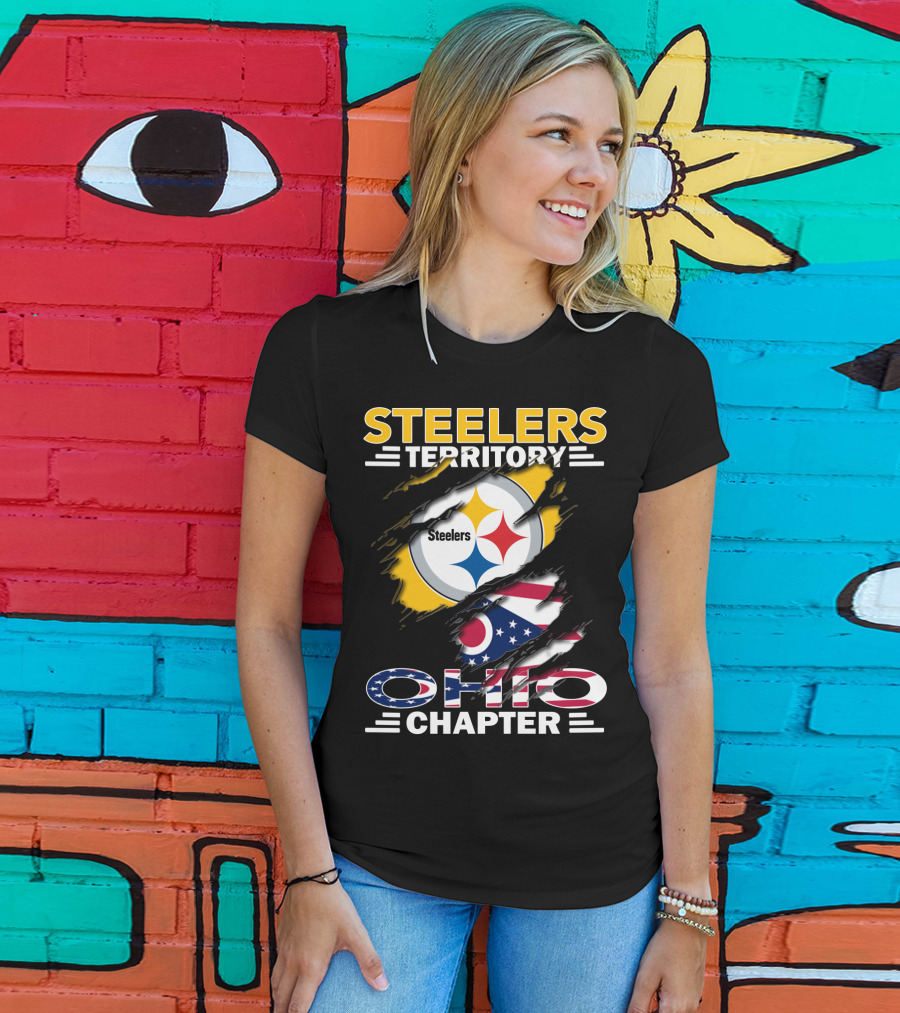 Steelers Territory Ohio Chapter Flag T-Shirt