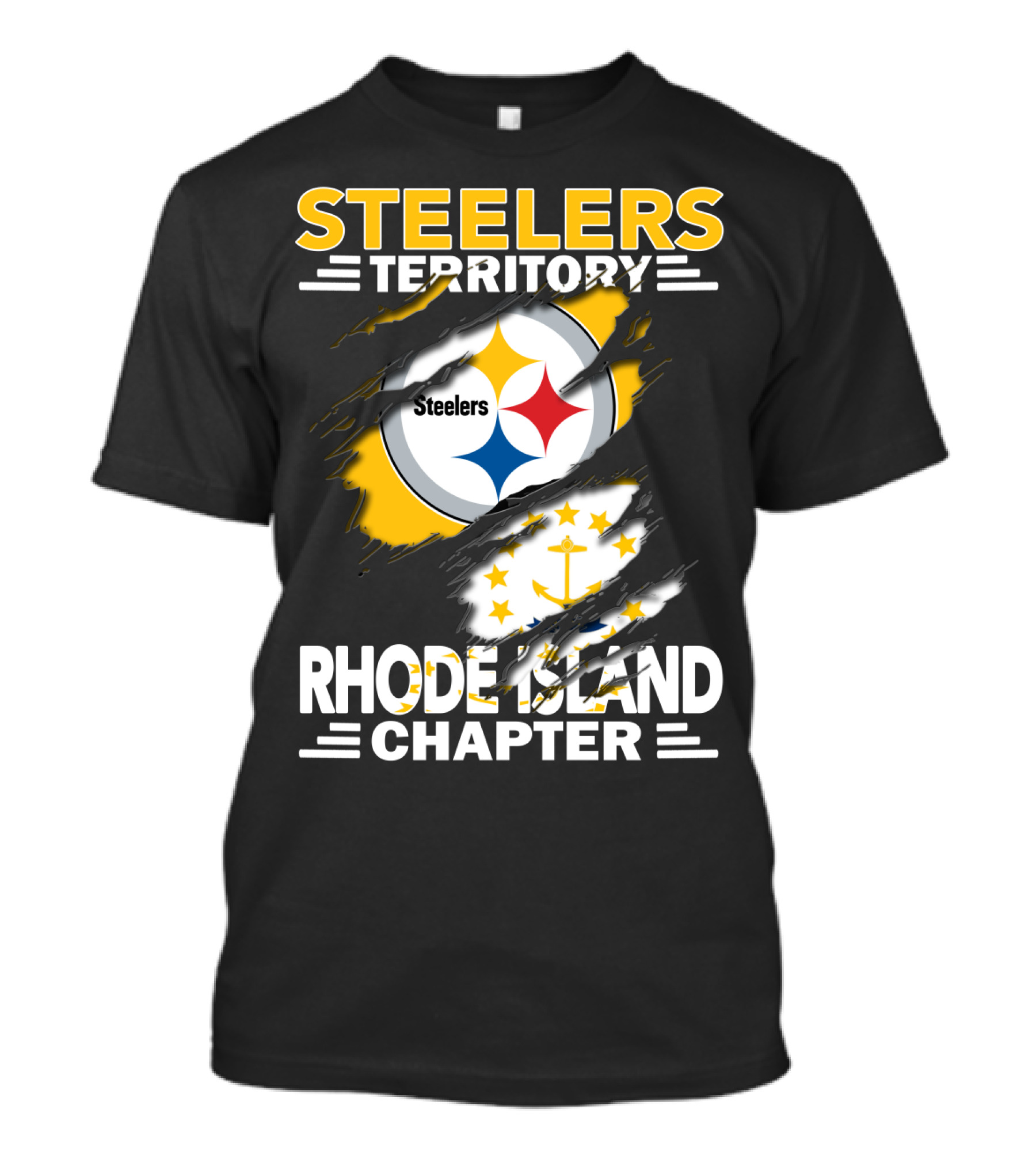 Steelers Territory Rhode Island Chapter Fan Pride T-Shirt