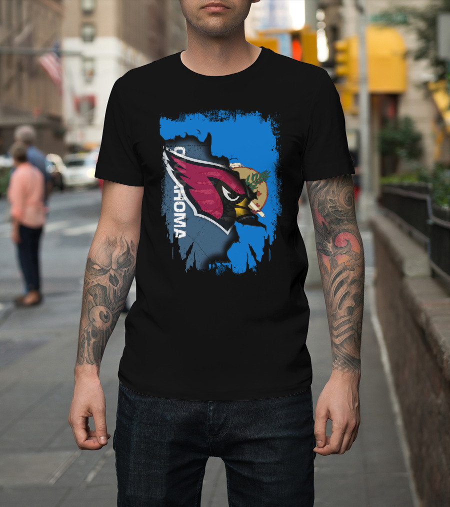 Oklahoma Cardinals Fusion With State Flag Elements T-Shirt