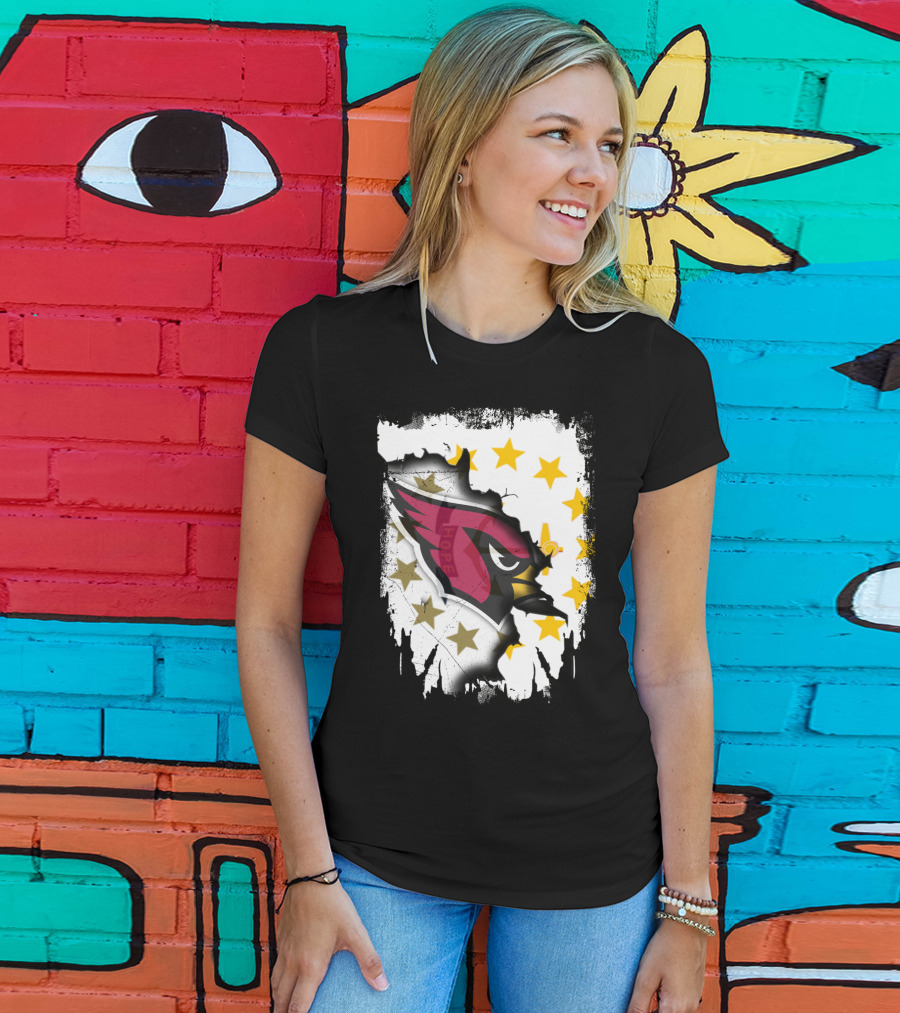 Rhode Island Together With Cardinal And Stars T-Shirt