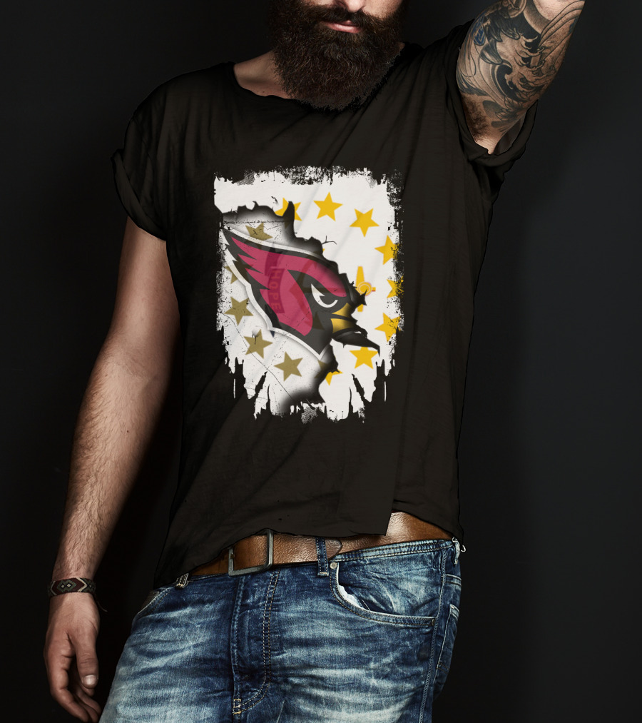 Rhode Island Together With Cardinal And Stars T-Shirt