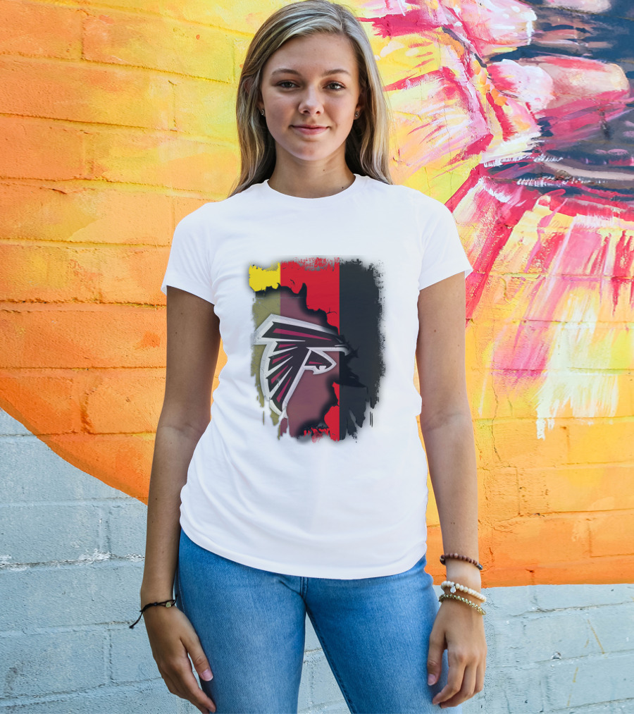 Germany Flag With Falcons Logo Mashup T-Shirt
