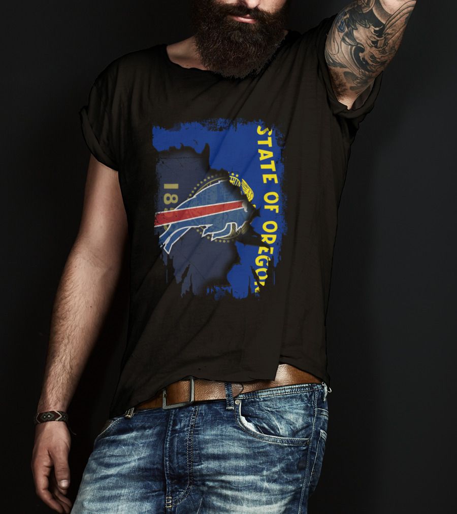 STATE OF OREGON 1859 Buffalo Bills T-Shirt