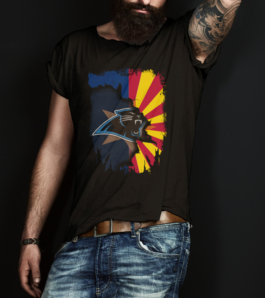 Arizona Panthers Unity With Sunburst Flag T-Shirt