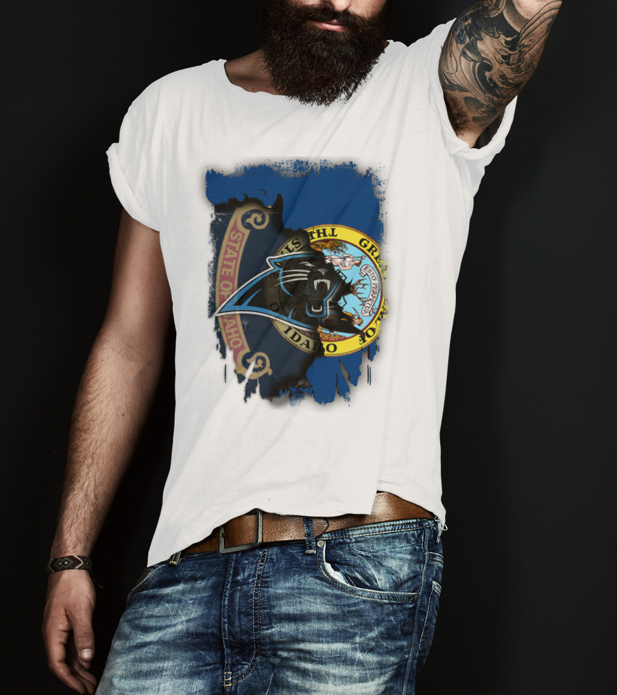 Idaho State Pride With Carolina Panthers T-Shirt