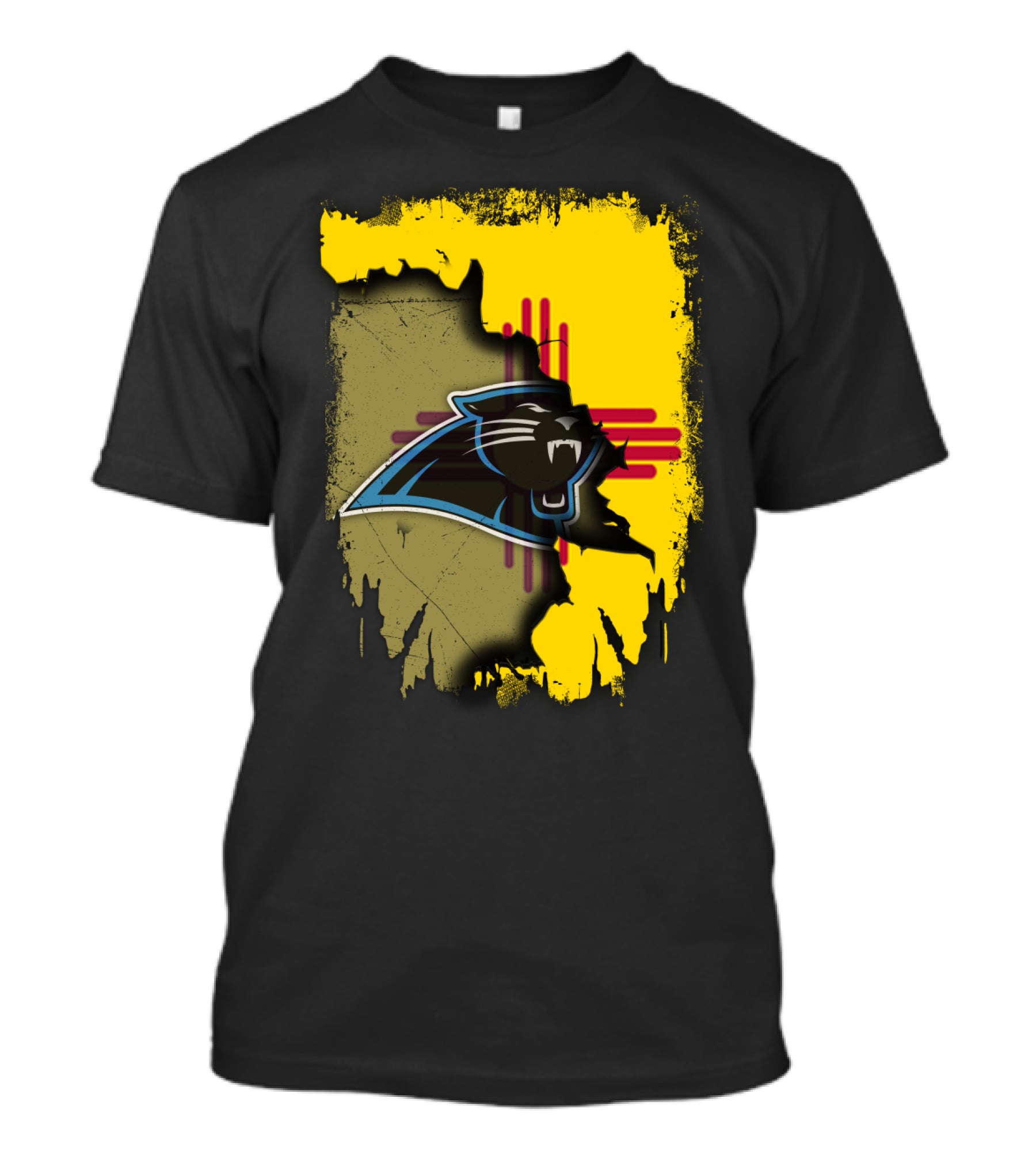 Together New Mexico Zia Symbol With Panthers T-Shirt