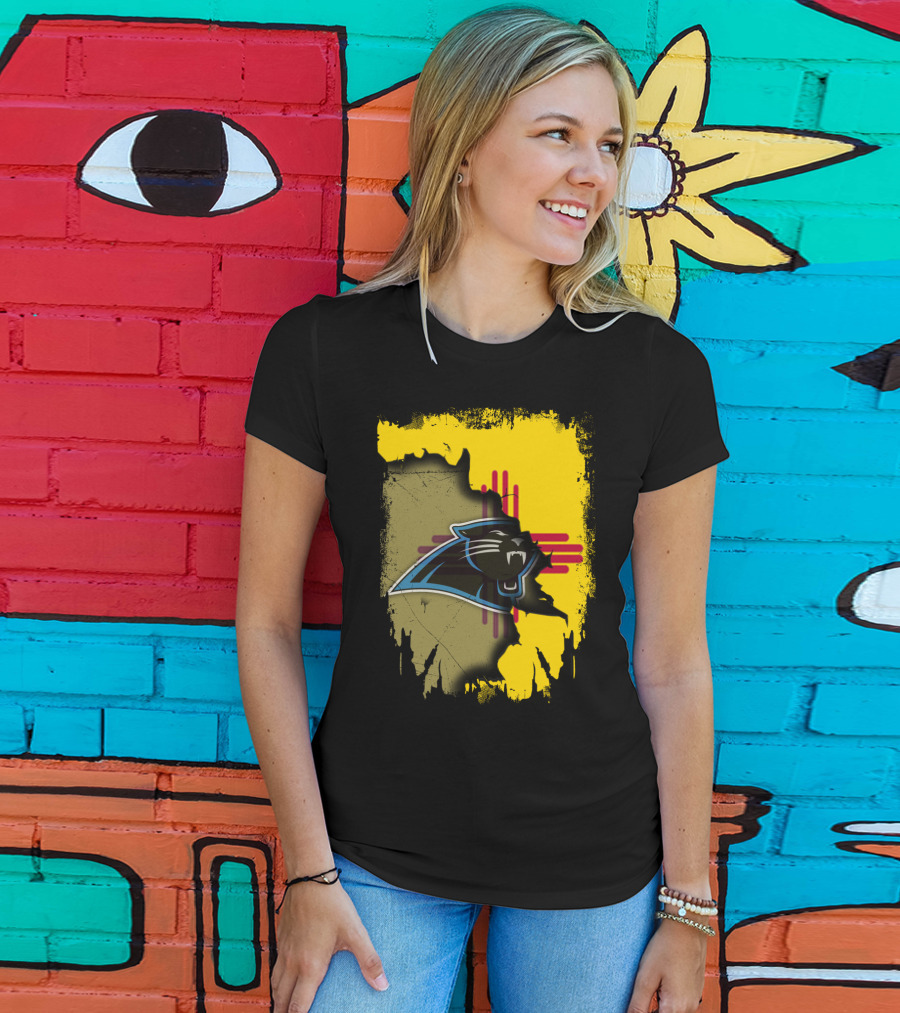 Together New Mexico Zia Symbol With Panthers T-Shirt