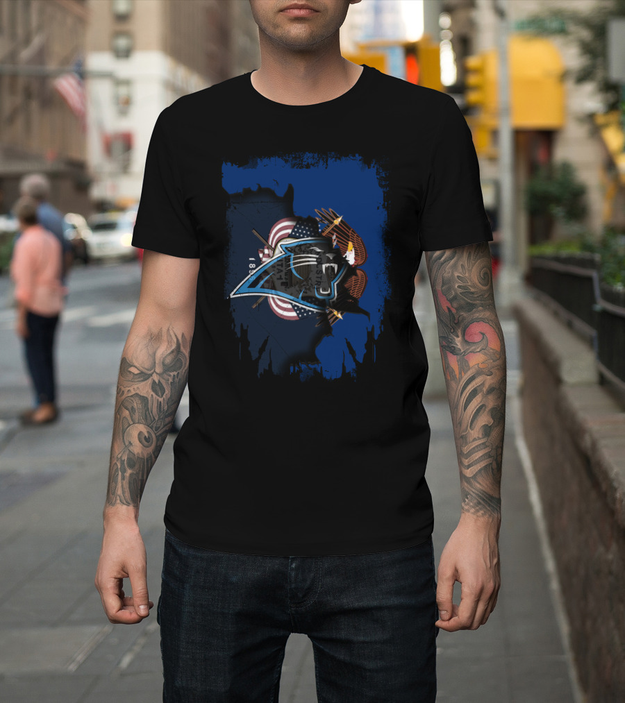 Together Utah Panthers American Flag Eagle Fusion T-Shirt