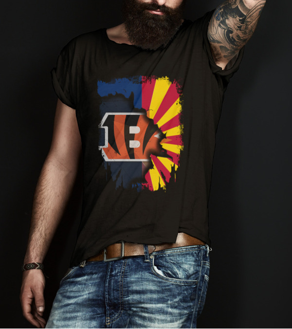 Together Arizona And Cincinnati Bengals T-Shirt