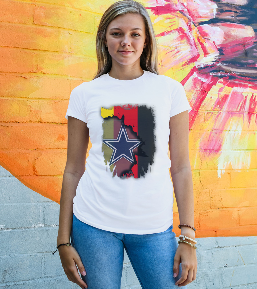 Germany Flag With Cowboys Star T-Shirt