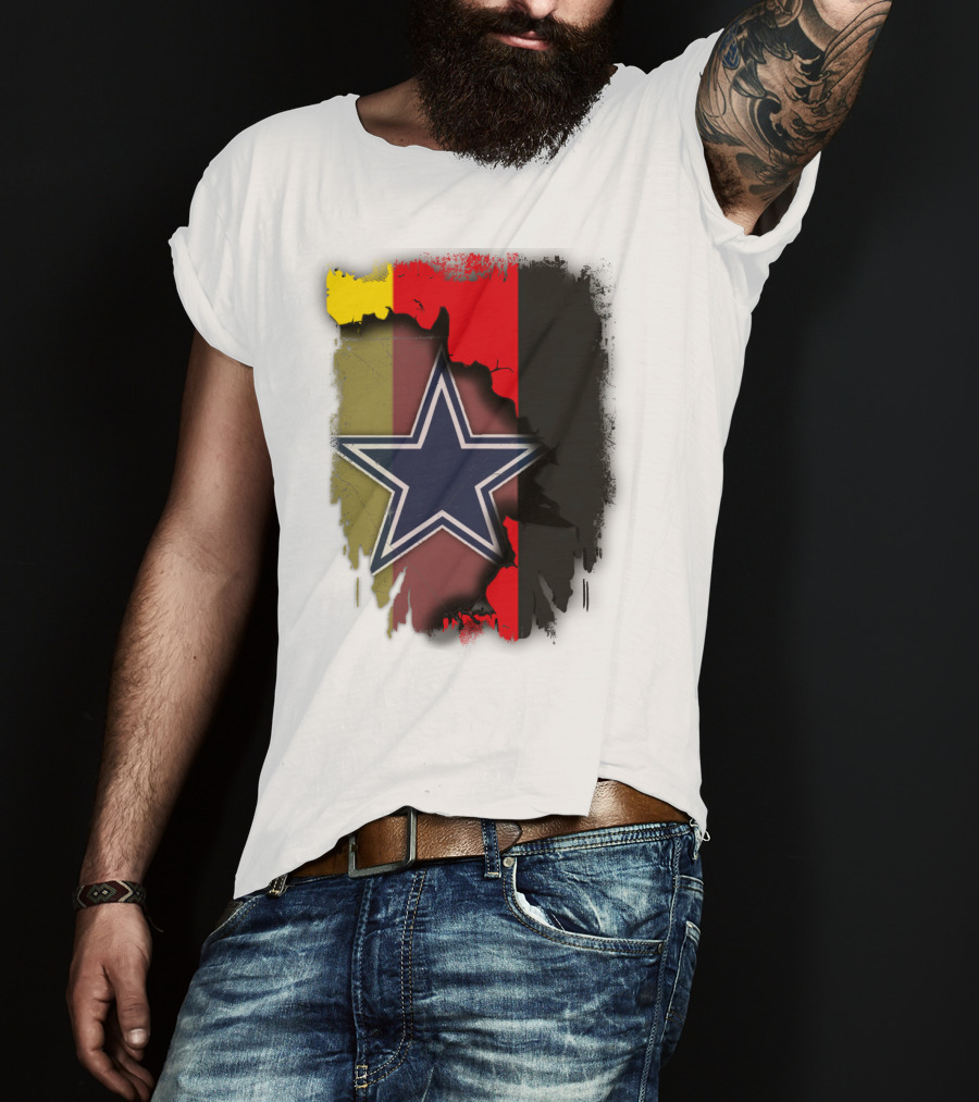Germany Flag With Cowboys Star T-Shirt