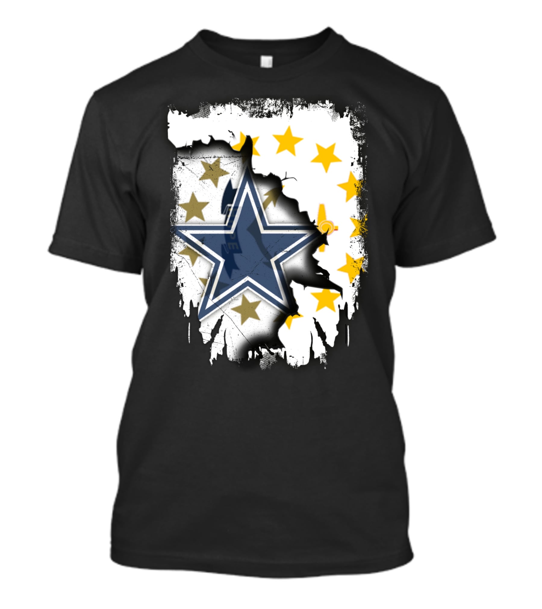 Together Rhode Island With Dallas Cowboys Star And State Symbol Stars T-Shirt