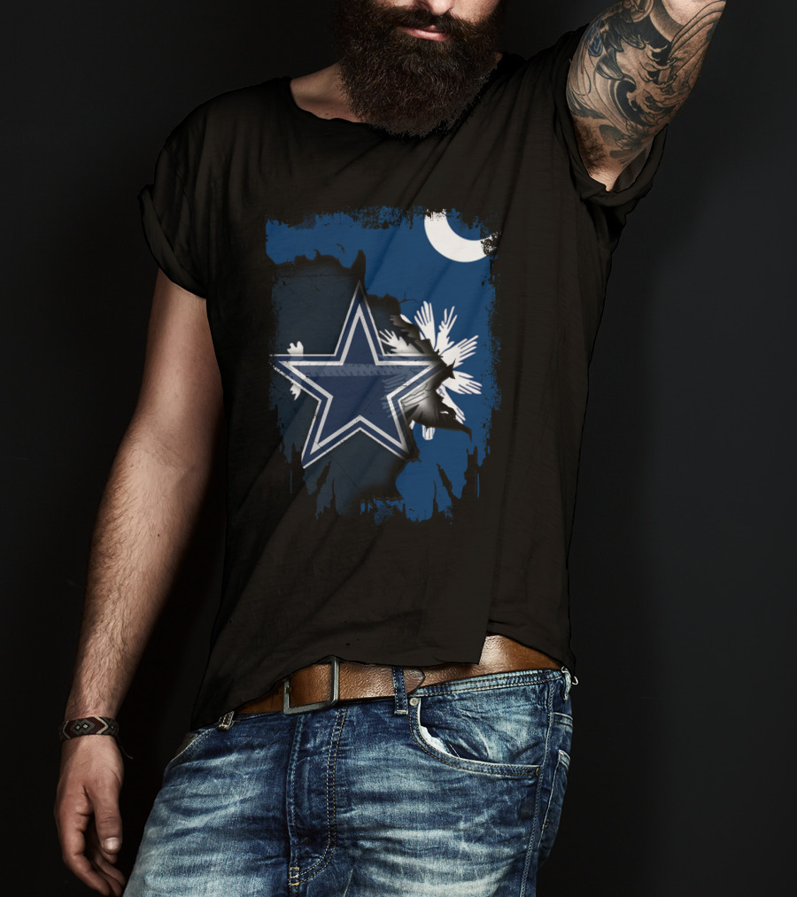 Together South Carolina Cowboys Star And Crescent Moon T-Shirt