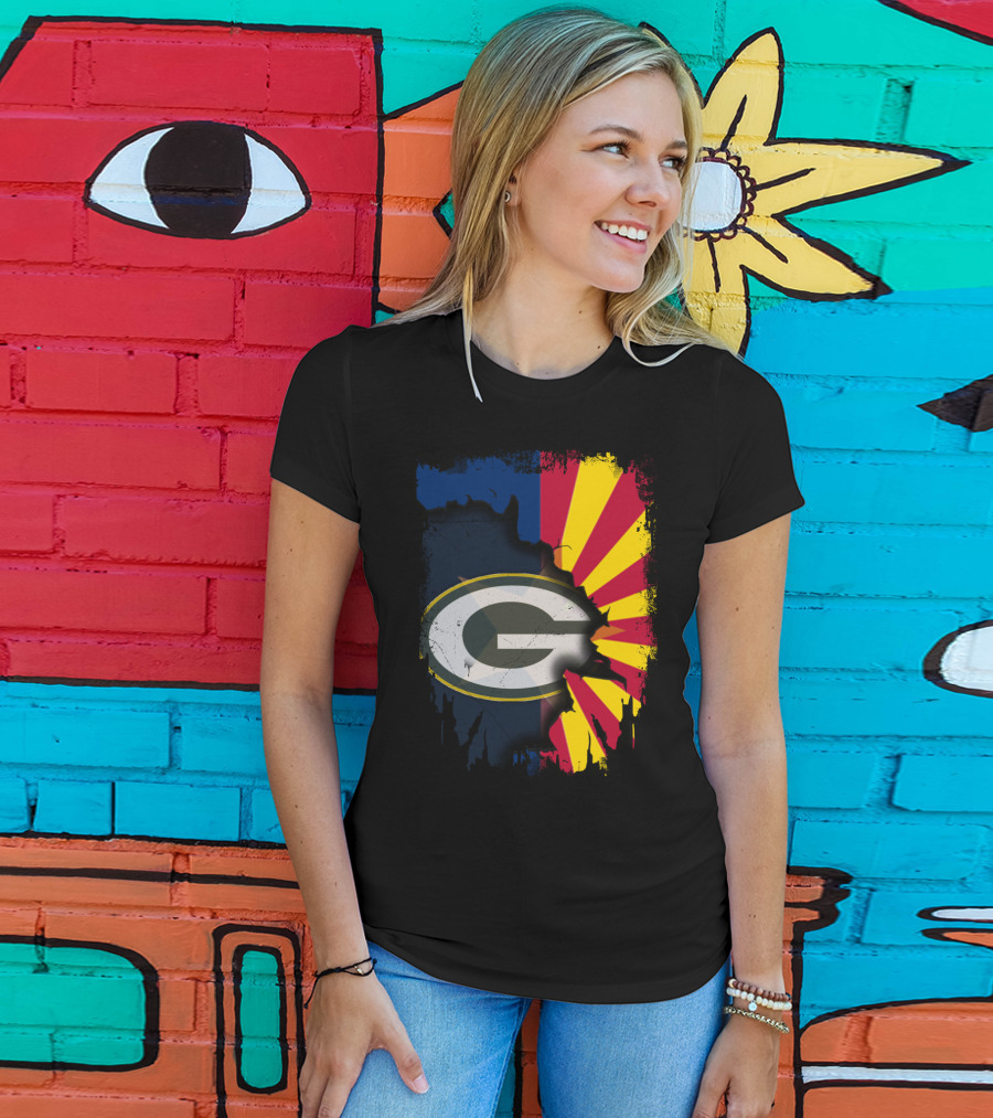 Together Arizona Green Bay Packers Fusion T-Shirt