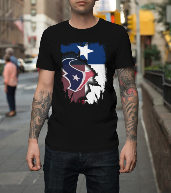 Shirt: Texas Together Houston Texans Flag Star T-Shirt Texas Together Houston Texans Flag Star T-Shirt