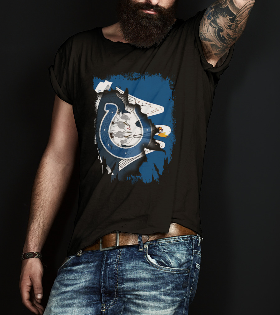 Together Louisiana With Colts Eagle Horse T-Shirt