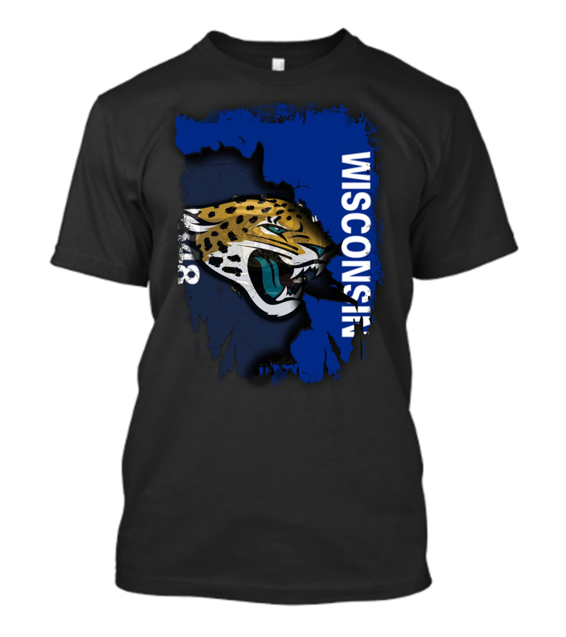 Wisconsin United With Jaguars Roaring Together T-Shirt