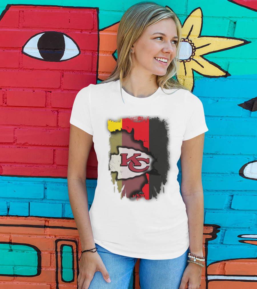 Germany Unity Kansas City Chiefs Flag Mashup T-Shirt