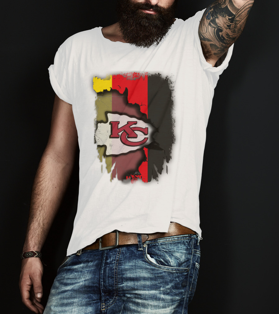 Germany Unity Kansas City Chiefs Flag Mashup T-Shirt
