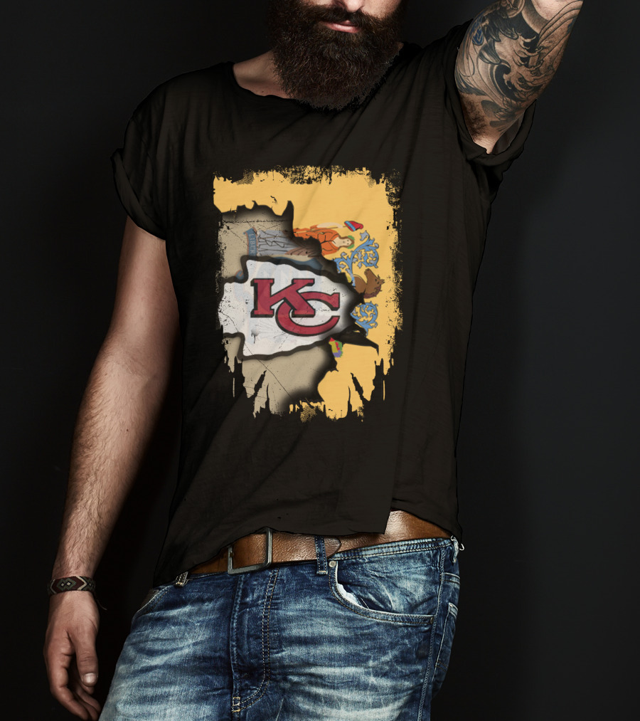 New Jersey And Kansas City Chiefs Together T-Shirt