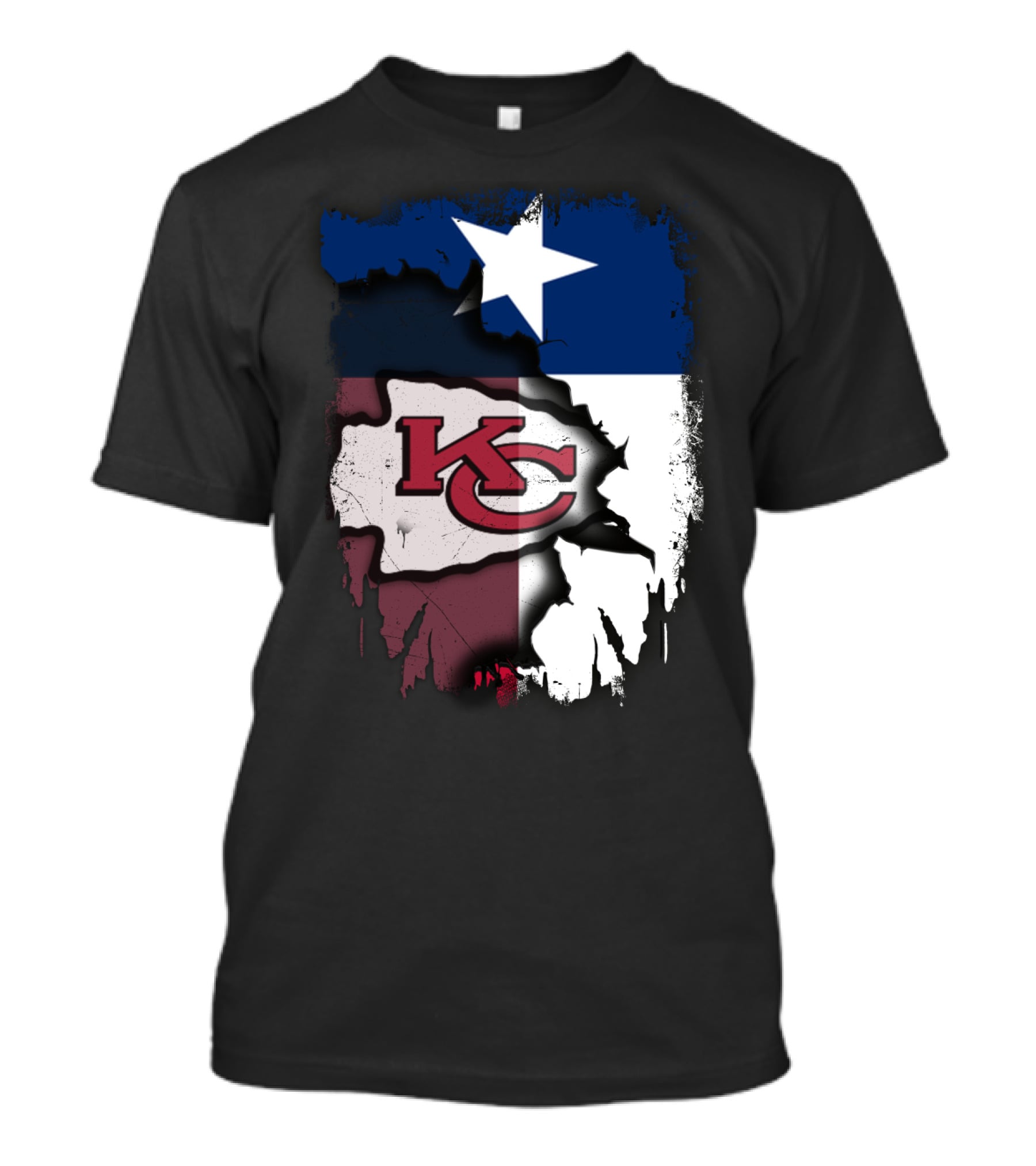 Texas Chiefs Star Flag Chiefs T-Shirt