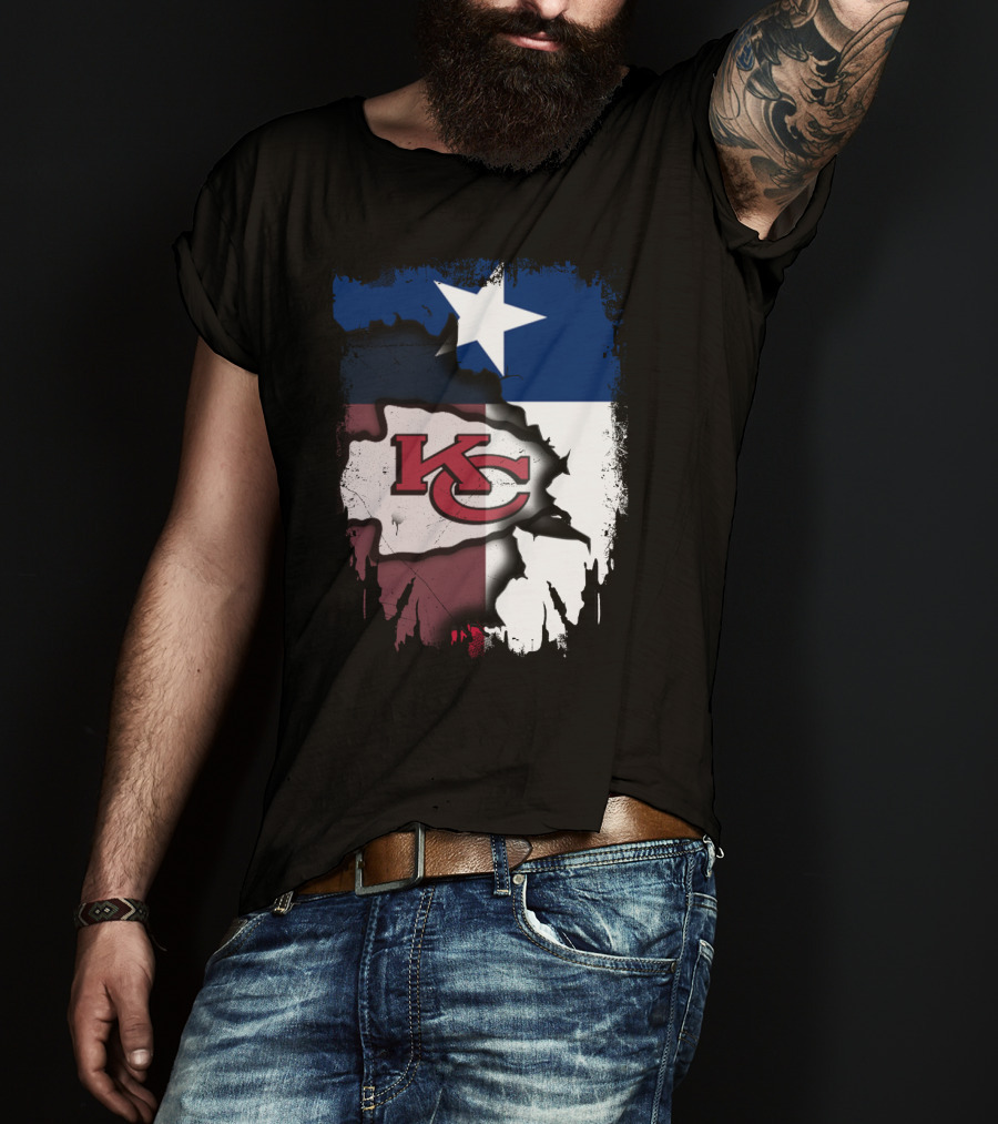 Texas Chiefs Star Flag Chiefs T-Shirt