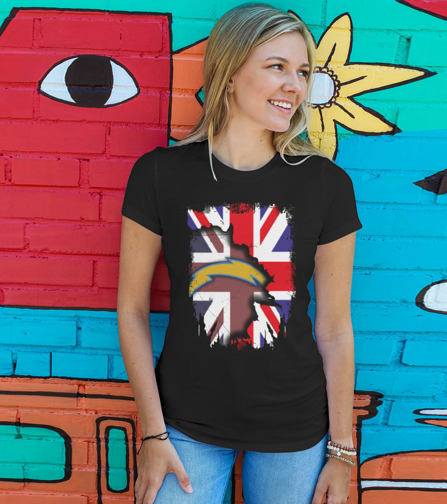 Together United Kingdom Flag With Chargers T-Shirt