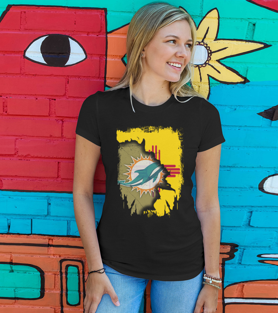 Together New Mexico Dolphins Miami Football Zia T-Shirt