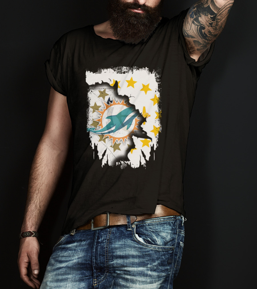 Together Rhode Island Dolphins Stars T-Shirt