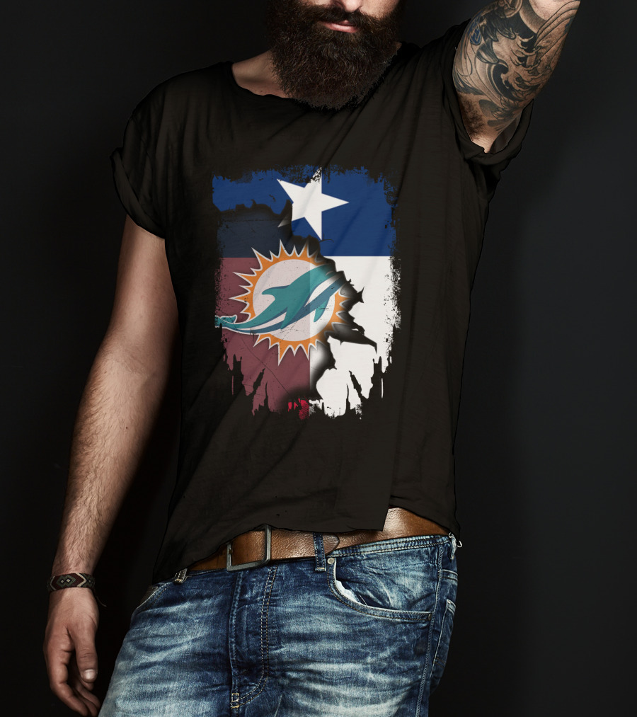 Texas Miami Dolphins Fusion T-Shirt