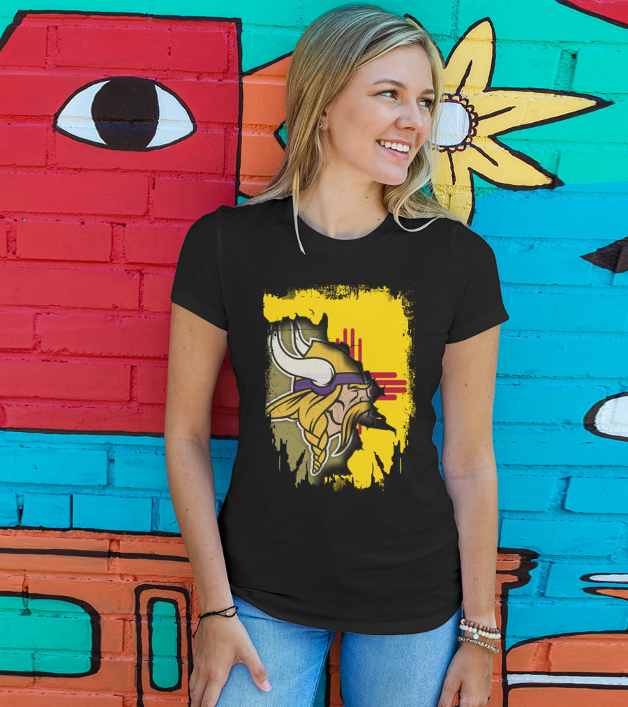 New Mexico With Vikings And Zia T-Shirt