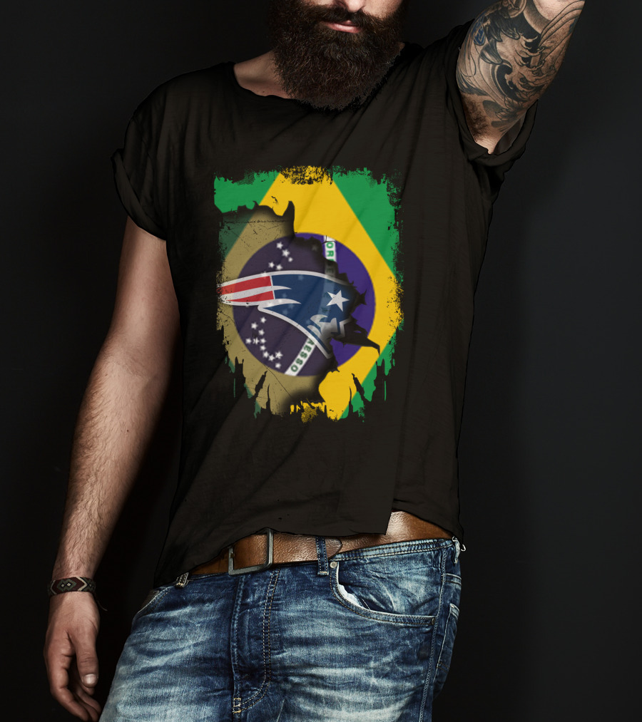 Together Brazil Patriots Flag Fusion T-Shirt