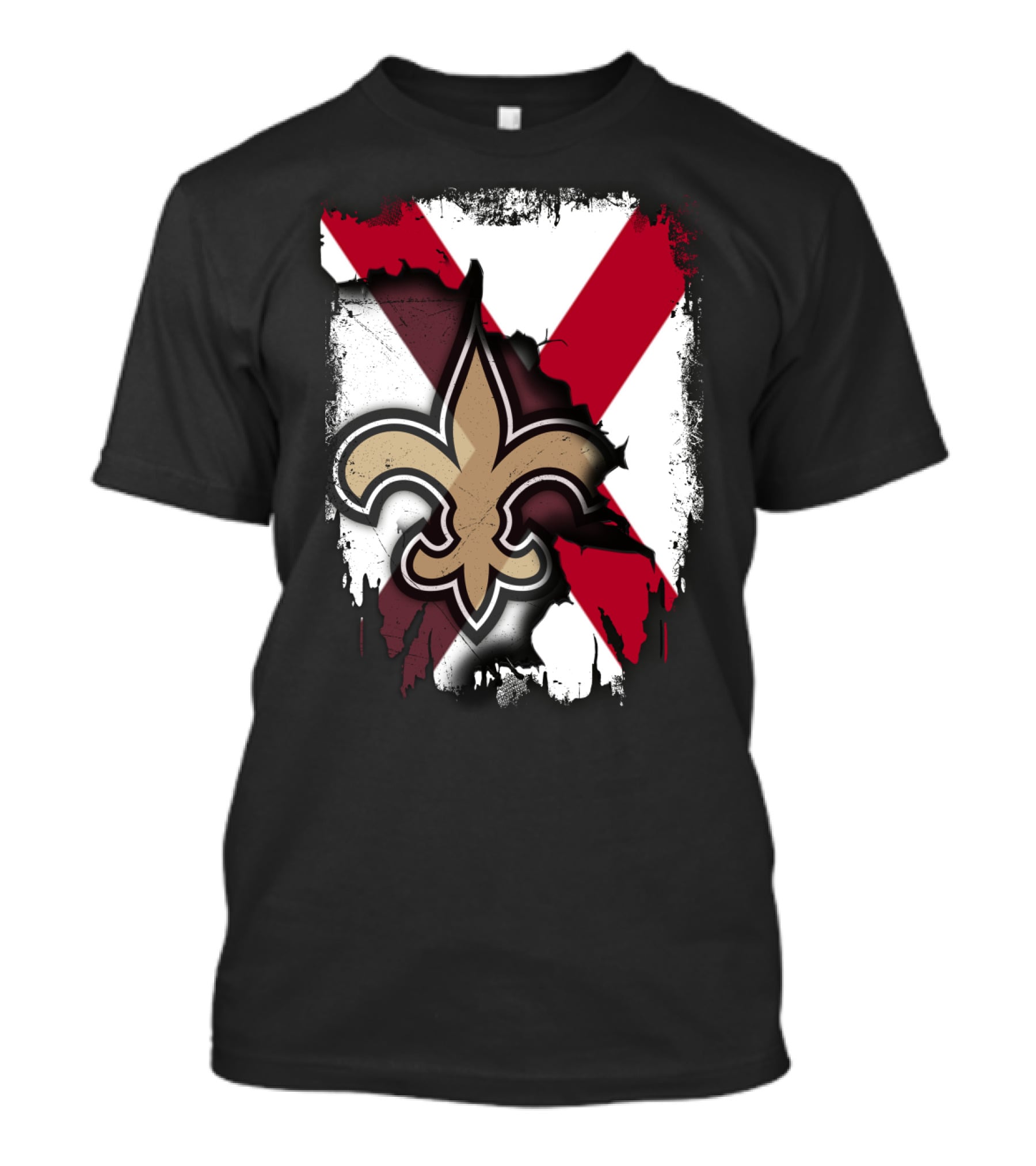 Together Alabama New Orleans Saints Fleur-de-Lis T-Shirt