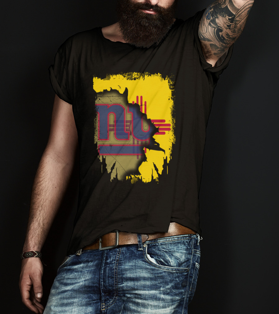 New Mexico Together With Giants Zia Symbol And Vintage NY Giants T-Shirt